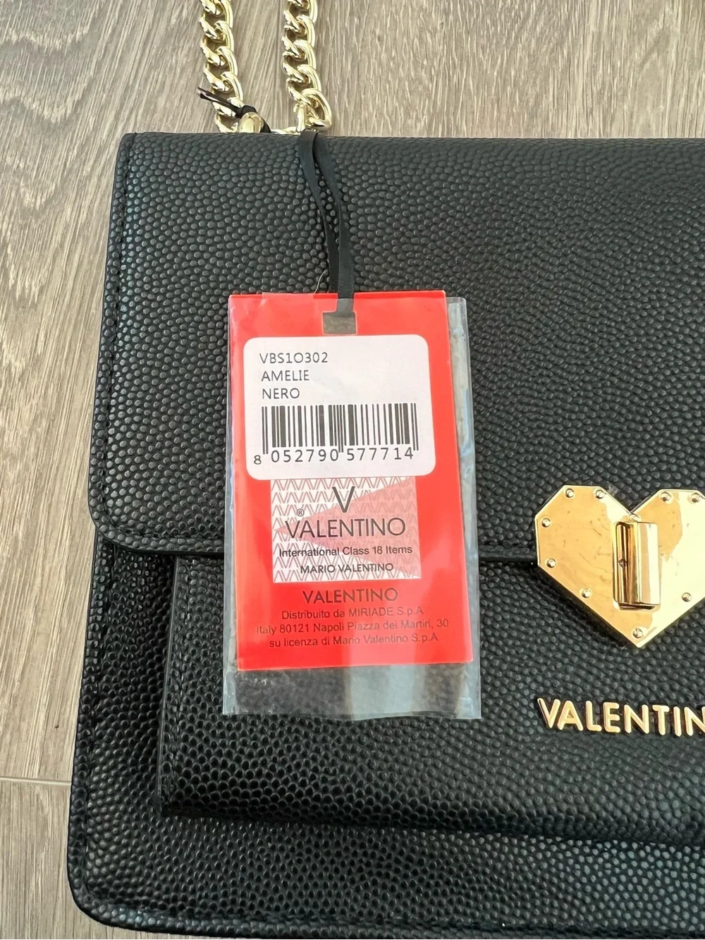 Valentino Amelie Crossbody Bag Black